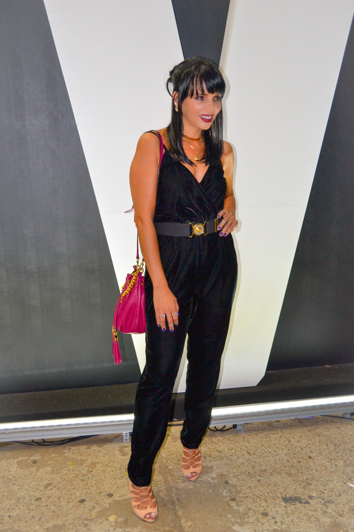 Look com macacão da marca Lêboh e bolsa Carrano Look SPFW para a edição SPFWn41