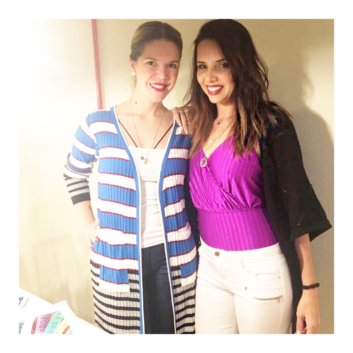 Com minha querida consultora Fernanda Leite, Alexandra Evangelista Biquini Verão 2017